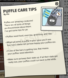 puffle care tips